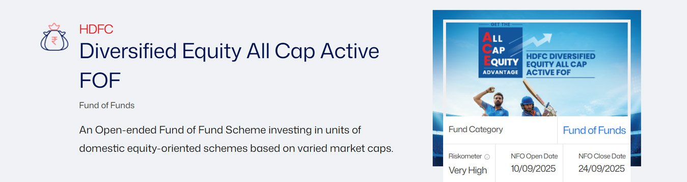NFO - HDFC Diversified Equity All Cap Active FOF